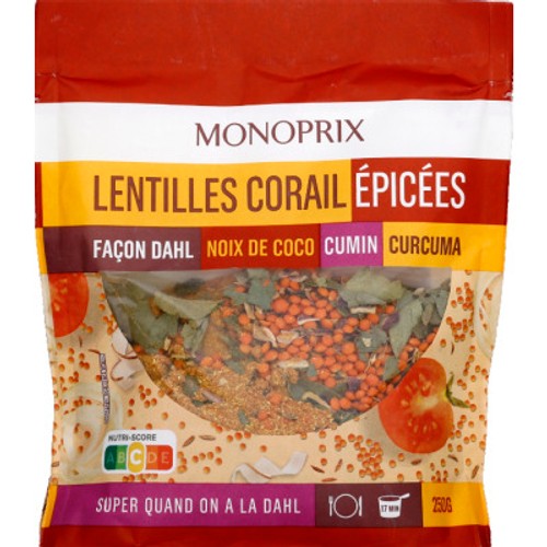 Monoprix Mix légumineux façon dahl 250g