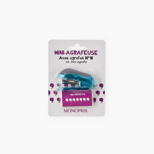 Monoprix Maison Mini Agrafeuse Avec Agrafes N°10