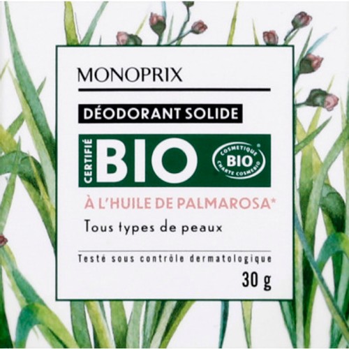 Monoprix Bio Déodorant solide 30g