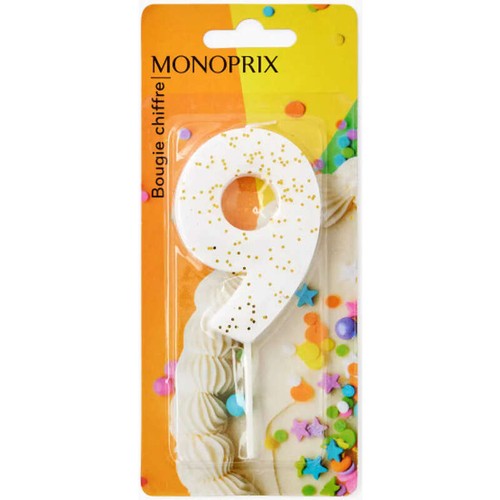 Monoprix Maison Bougie Chiffre 9