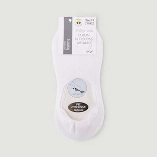 Protège-Pieds imprimés pois x2 - TU