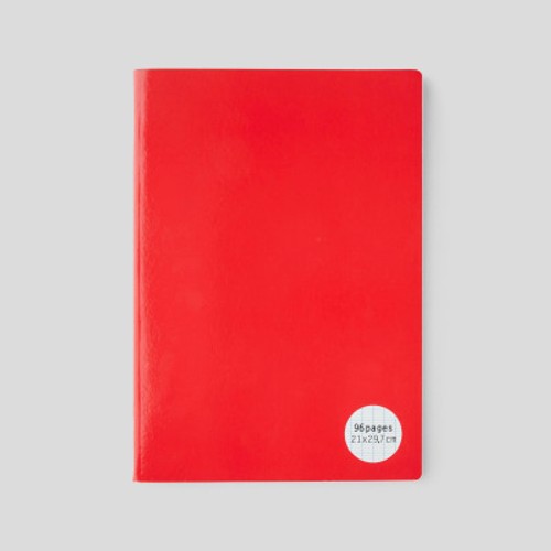 Monoprix Maison Cahier Rouge 96 Pages 21X29,7Cm
