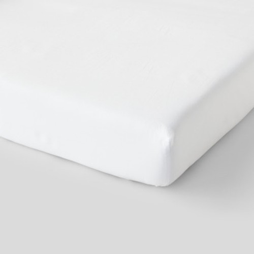 Monoprix Maison Drap Housse 140X190Cm, Blanc, Coton Bio