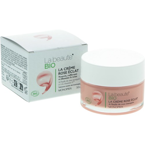 Monoprix La beauté Bio La crème rose