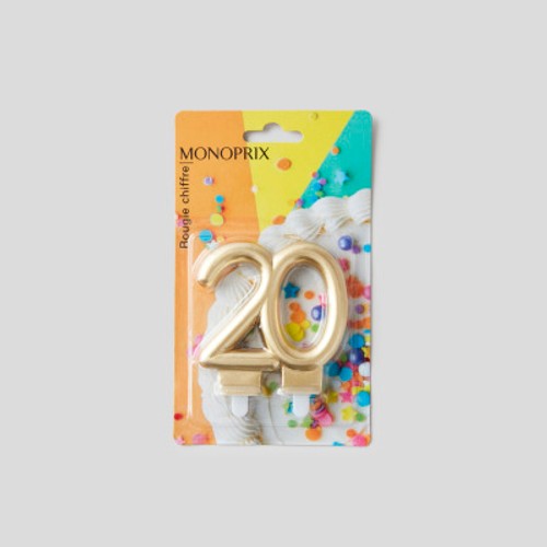 Monoprix Maison Bougie Chiffre N°20
