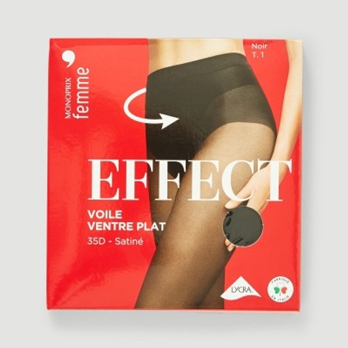 Monoprix Collants Ventre Plat Noir taille 3