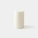 Monoprix Maison Bougie Non Parfumée, Cire Végétale, 7X12Cm, Ivoire