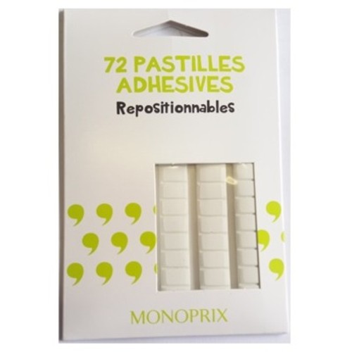 Monoprix Maison Pastilles Adhésives X72