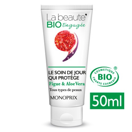 Monoprix La Beauté Bio Le Soin De Jour Qui Protège 50ml