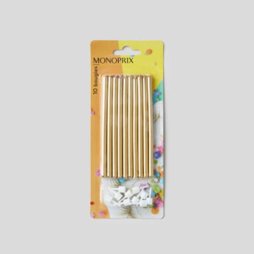 Monoprix Bougies Laquées x10