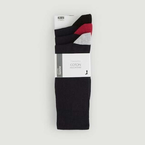 Monoprix Lot De 3 Paires De Chaussettes Bicolores T39/42