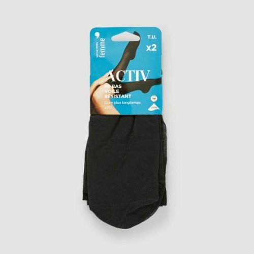 Monoprix Femme Mi-Bas Voile Résistant Beige - TU