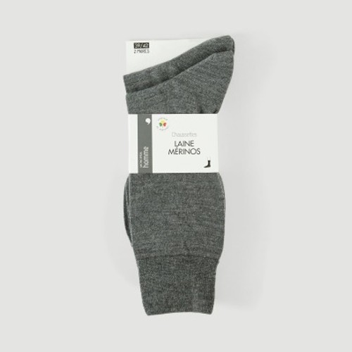 Lot De 2 Paires De Chaussettes En Laine - 43/46