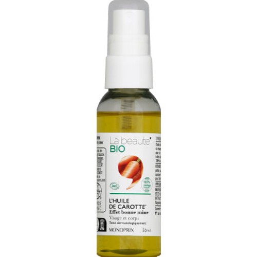 Monoprix La Beauté Bio Huile De Carotte Visage & Corps 50ml
