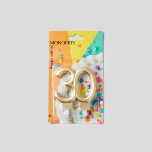 Monoprix Maison Bougie Chiffre N°30