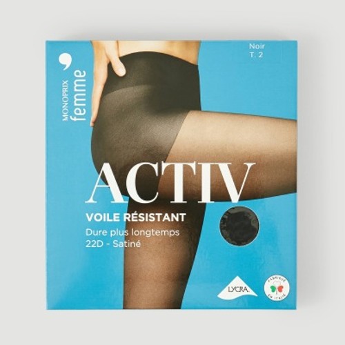 Monoprix Femme Collants Noirs - T4