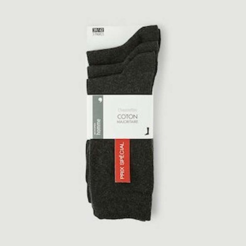 Monoprix Lot De 3 Paires De Chaussettes En Jersey Anthracite T43/46