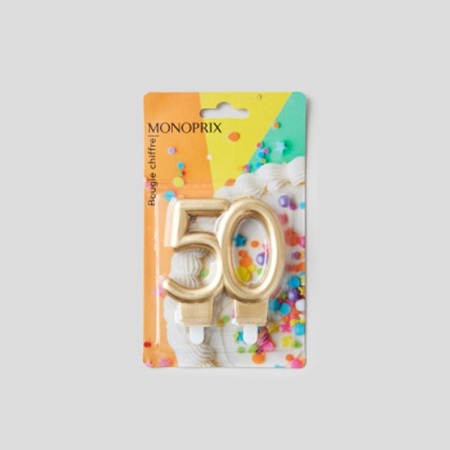 Monoprix Maison Bougie Chiffre N°50