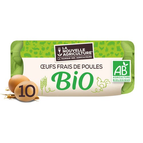 La Nouvelle Agriculture Œufs Frais De Poules Bio x10