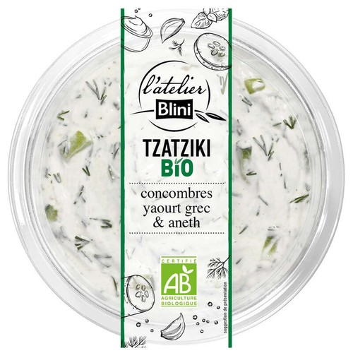 L'Atelier Blini Tzatzíki Bio 160g