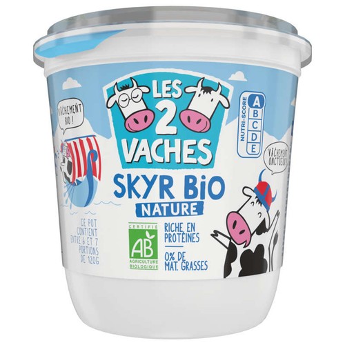 Les 2 Vaches Skyr Bio 825g