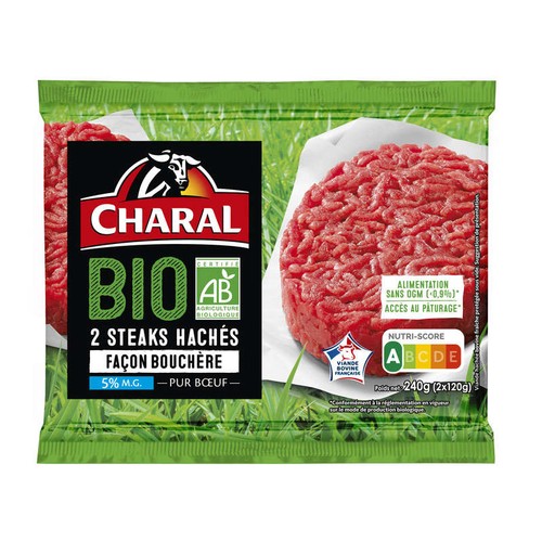 Charal Bio Haché Façon Boucherie  2x120g