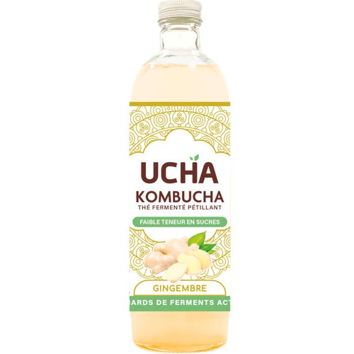Ucha kombucha gingembre Bio 75cl