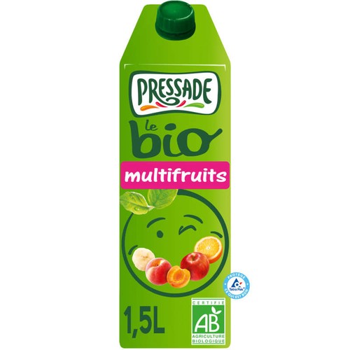 Pressade Nectar de Fruits À Base de Concentrés & Purées de Fruits Bio 1,5L