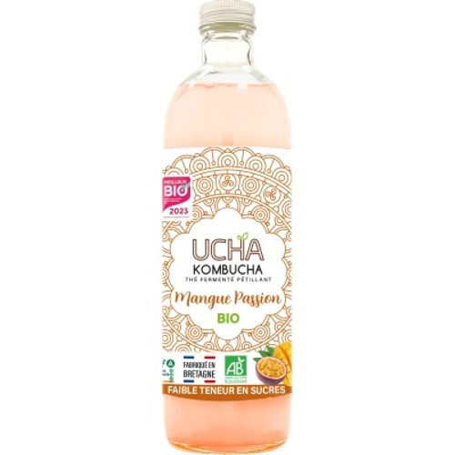 Ucha kombucha Thé parfumé mangue passion 75cl