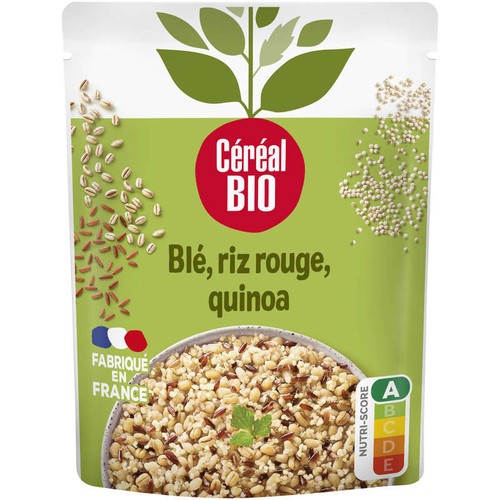 Céréal Bio Blé Riz rouge Quinoa  repas express 220g