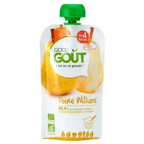 [Par Naturalia] Good Goût Compote Poire Williams dès 4 Mois Bio 120g