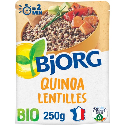 Bjorg Veggie Quinoa Lentilles Bio 250g