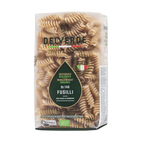 Delverde Fusilli N°146, Au Blé Complet, Bio 500g