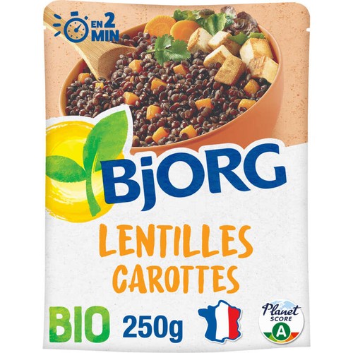 Bjorg Lentilles & carottes Bio 250g