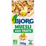Bjorg Muesli Aux Fruits, Riche En Céréales Complètes Bio 750g