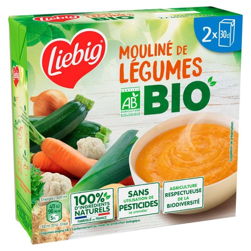 Liebig Mouliné de légumes Bio 2x30cl