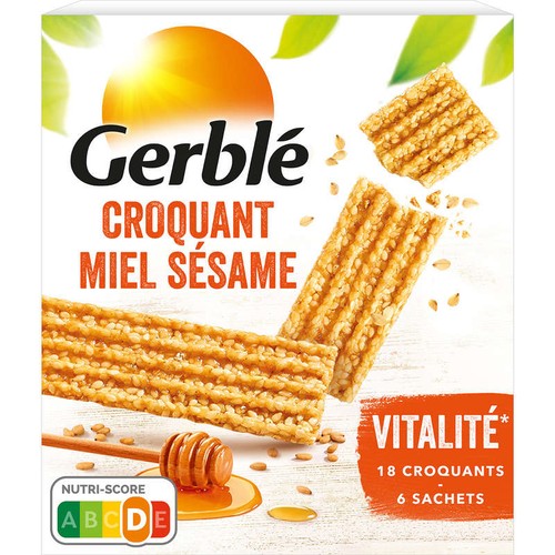 Gerblé Biscuit croquants miel sésame   162g