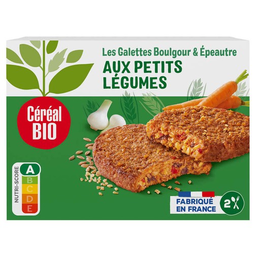 Céréal Bio Galette Boulgour Épeautre Légumes  x2 200g