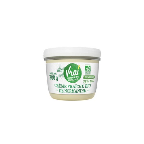 Vrai La Laiterie Familiale Crème Fraîche Bio 20cl