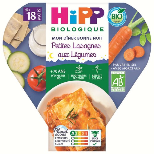 [Par Naturalia]  Hipp Petites Lasagnes Aux Légumes 18M Bio 260g