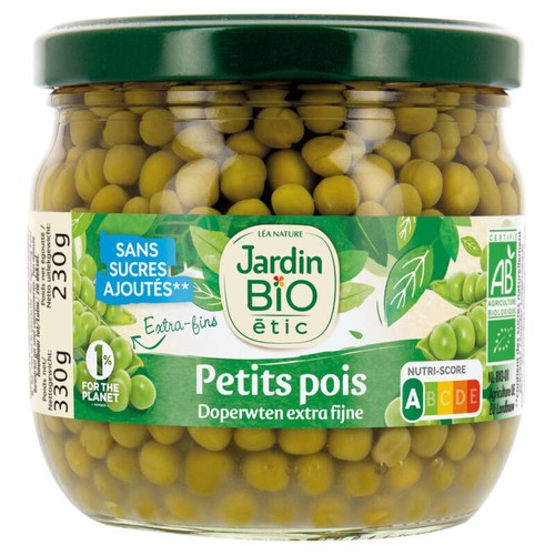 Jardin Bio Petits pois très fins 230g