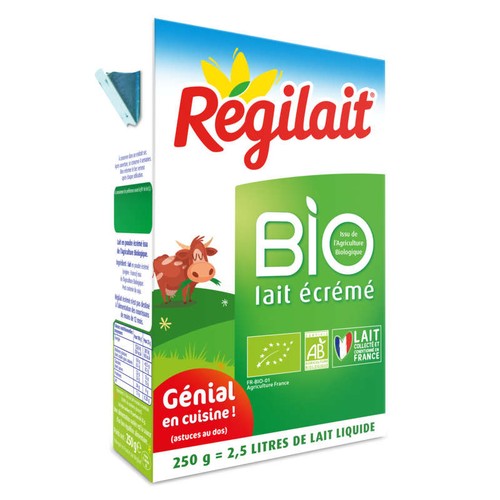Régilait Lait En Poudre Écrémé Bio 250g
