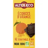 Alter Eco Chocolat Noir Du Pérou Aux Écorces D'Orange, Bio 100g