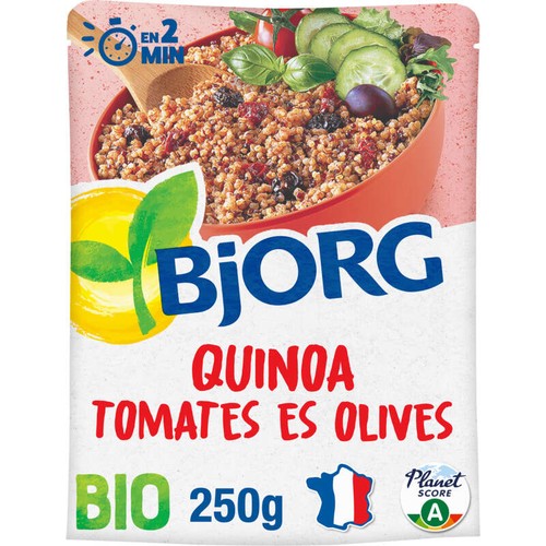 Bjorg Quinoa, tomates & olives, Bio 250g