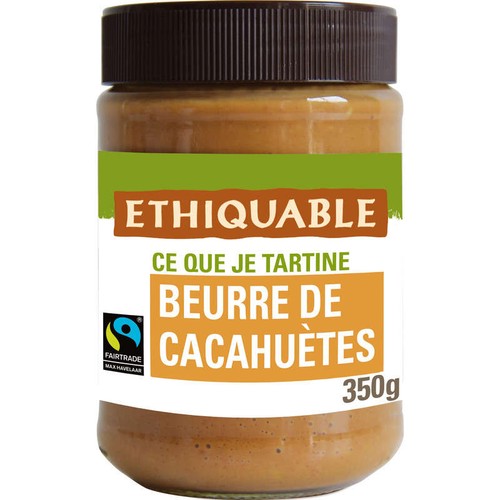Ethiquable Beurre De Cacahuètes Du Nicaragua 350g