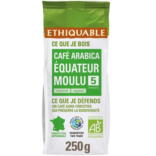 Ethiquable Café Moulu Equateur Bio 250g