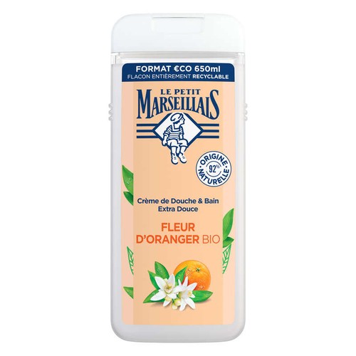 Le Petit Marseillais Crème de Douche Fleur D'Oranger Bio 650ml