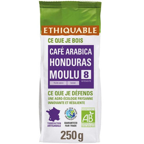 Ethiquable Café Moulu Honduras Bio 250g