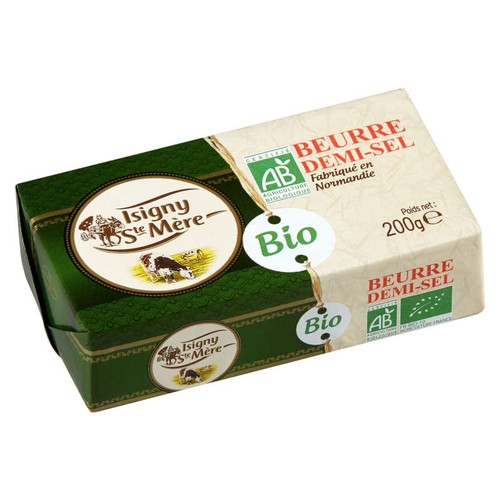 Isigny Sainte Mère Beurre Bio plq salé 200g