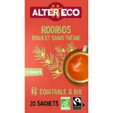 Alter Eco Rooibos Thé Rouge Sans Théine Bio & Equitable 20 Sachets 40g